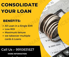 Consolidate your existing loans & credit card in single emi