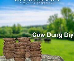 cow dung deepam