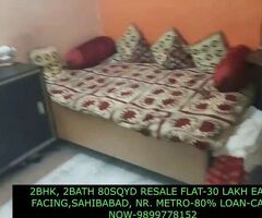 80 SQYD.-FLAT FOR SALE-SAHIBABAD, GHAZIABAD, NEAR METRO