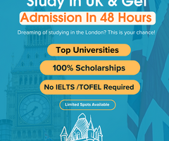 Study in the UK and Get Admission in Just 48 Hours with EduNexus Globe