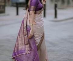 SVARAA: Women Banarasi Silk Saree wit........ - 4