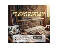 Want Custom Handmade Rugs as per Your Project Needs? Get Expert Design Support!