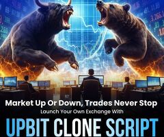 Market Up or Down, Trades Never Stop – Launch Your Own Exchange with Upbit Clone Script