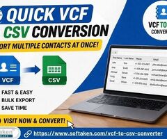 Export Multiple Contacts at Once - Quick VCF to CSV Conversion