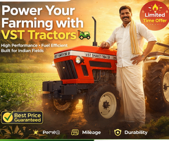 Power Your Farming With VST Tractors