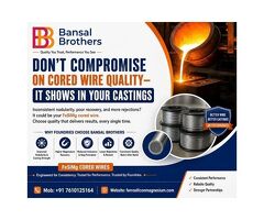Don’t Compromise on Cored Wire Quality — It Shows in Your Castings