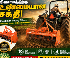 Tamil Nadu's Trusted Shaktiman Rotary Tiller Dealer for Modern Farming