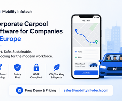 Corporate Carpool Software for Companies in Europe | White-Label Carpooling App