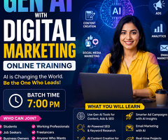 Gen AI with Digital Marketing Online Training  [Opening – 0-5 sec]