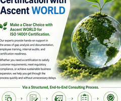 Flat Fee. No Surprises. Get ISO 14001 Certification with Ascent WORLD