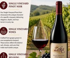 Why Choose Zeka Vineyards for Single Vineyard Pinot Noir?