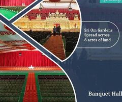 Elegant Wedding & Event Banquet Hall Near Medchal | Sri Om Gardens