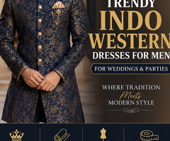 Buy Trendy Indo Western Dresses for Men for Weddings & Parties