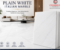 Plain White Italian Marble