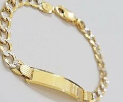 Buy 14K Gold Bracelet in USA, Texas | Cuban Link Bracelet for Men & Women