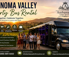 Enjoy a Memorable Sonoma Wine Tour with a Luxury Party Bus