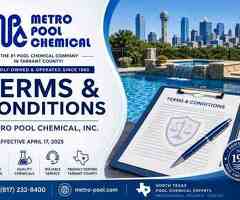 Terms & Conditions | Metro Pool Chemical Service