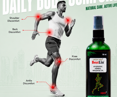 BestLin Ayurvedic Liniment Oil – Herbal Massage Oil for Joint & Body Wellness