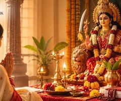 Navratri Maa Durga Puja: Online Navratri Puja: epujabysatvik
