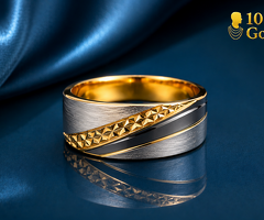 Shop 10K 14K Mens Diamond & Gold Ring in Texas USA–10 Karat Gold