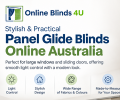 Modern Panel Glide Window Coverings for Wide Windows