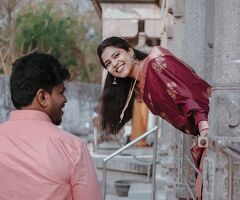 Creative Pre Wedding Photoshoot in Porur for Couples | Moments Book Photography