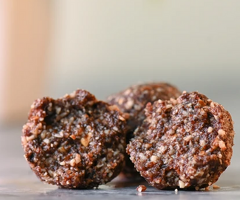 Hazelnut and Choco Laddu for Pregnancy Nutrition