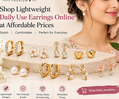 Shop Lightweight Daily Use Earrings Online at Affordable Prices