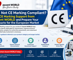 Get CE Marking Support from Ascent WORLD for the EU Market