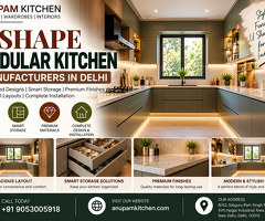 U Shape Modular Kitchen Manufacturers in Delhi | Anupam Kitchen