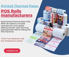 Printed Thermal Paper POS Rolls Manufacturers & Suppliers | 3P Labels