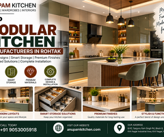 Top Modular Kitchen Manufacturers in Rohtak | Anupam Kitchen