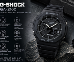 Casio GA 2100 Black Analog-Digital Watch – G-Shock Style and Everyday Performance